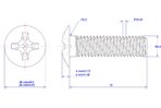 Crosss-recessed-mushroom-screw-M2.5X10
