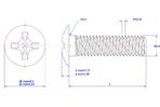 Crosss-recessed-mushroom-screw-M2.5X3