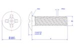 Crosss-recessed-mushroom-screw-M2X6