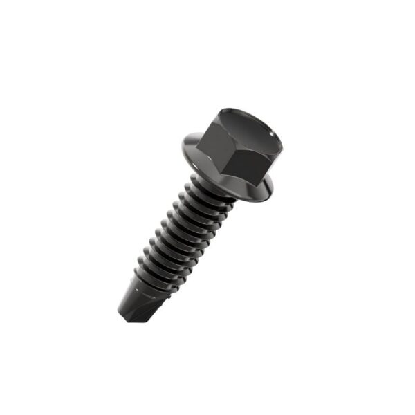 Hex-Flange-Self-Drilling-Screw-Black