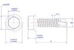 Hex-Flange-Self-Drilling-Screw-M3.9X35