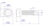 Hex-Flange-Self-Drilling-Screw-M3.9X38