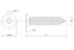 Hex-socket-countersunk-Self-Tapping-Screw-M3.5X50