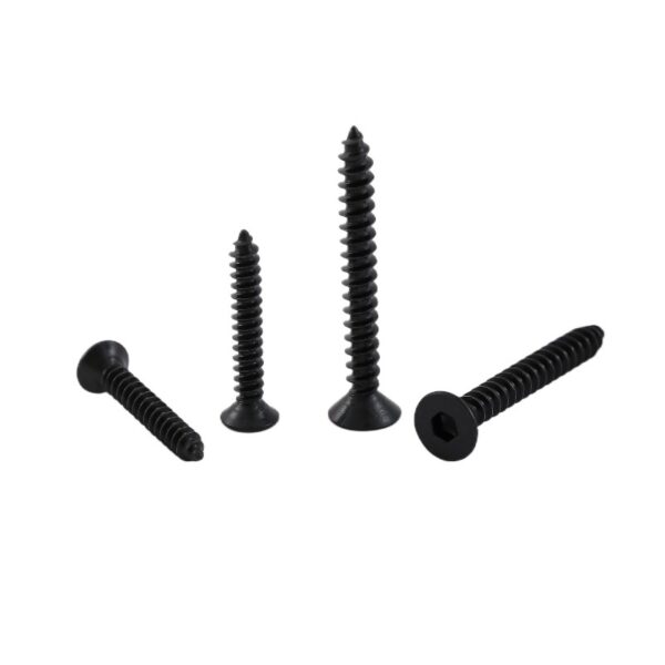 Hex-socket-countersunk-Self-Tapping-Screw-black-1
