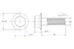 Hexagon-flange-bolt-Serrated-M10X50