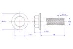 Hexagon-flange-bolt-Serrated-M12X100