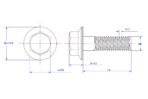 Hexagon-flange-bolt-Serrated-M6X14