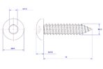 Hexagon-socket-pan-head-self-tapping-screw-M2.3X10