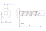 Hexagon-socket-pan-head-self-tapping-screw-M2X16