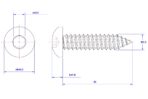 Hexagon-socket-pan-head-self-tapping-screw-M3.5X25