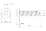 Hexagon-socket-pan-head-self-tapping-screw-M4X25
