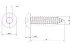 Hexagon-socket-pan-head-self-tapping-screw-M4X30