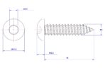 Hexagon-socket-pan-head-self-tapping-screw-M4X35