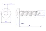 Hexagon-socket-pan-head-self-tapping-screw-M4X60