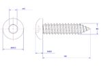 Hexagon-socket-pan-head-self-tapping-screw-M5X100