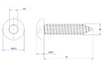 Hexagon-socket-pan-head-self-tapping-screw-M5X40
