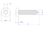 Hexagon-socket-pan-head-self-tapping-screw-M5X60