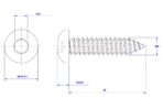 Hexagon-socket-pan-head-self-tapping-screw-M8X30