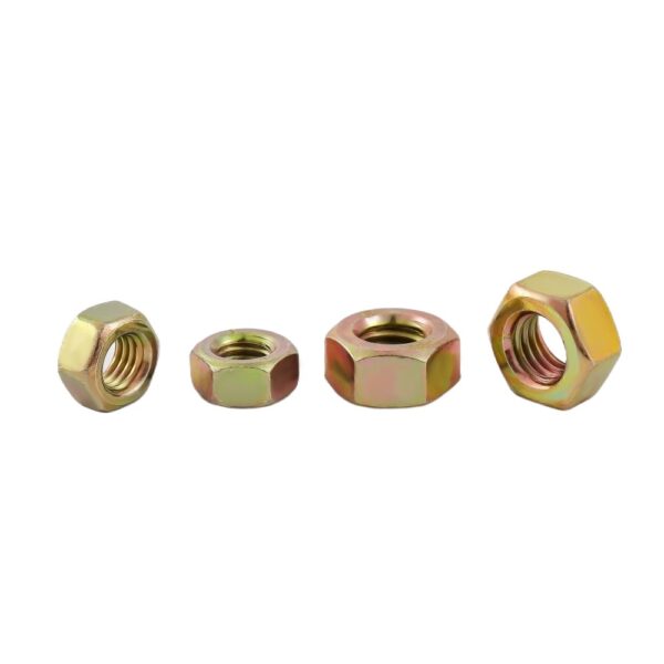 Hexagonal-nut-Yellow-zinc-1
