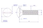 Slotted-countersunk-flat-head-screw-M5X22