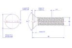 Slotted-countersunk-flat-head-screw-M6X80