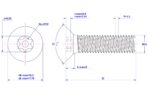 Tamper-resistant-Torx-countersunk-screw-M10X30