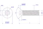 Tamper-resistant-Torx-countersunk-screw-M2.5X3