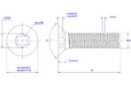 Torx-countersunk-screw-M10X18