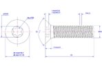 Torx-countersunk-screw-M10X25
