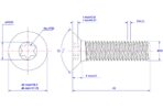 Torx-countersunk-screw-M10X45