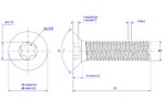 Torx-countersunk-screw-M2X14