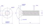 Torx-countersunk-screw-M3X14