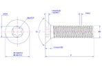 Torx-countersunk-screw-M3X6