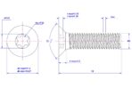 Torx-countersunk-screw-M6X18