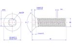 Torx-countersunk-screw-M6X50