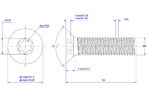 Torx-countersunk-screw-M6X90