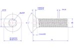 Torx-countersunk-screw-M8X10