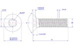 Torx-countersunk-screw-M8X25
