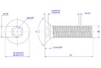 Torx-countersunk-screw-M8X30
