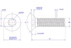 Torx-countersunk-screw-M8X40