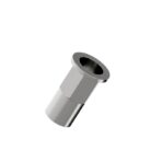 Flat-Head-Half-Hexagon-Blind-Hole-Rivet-Nut-304