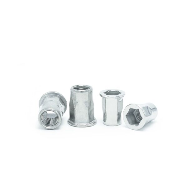 Flat-Head-Half-Hexagon-Riveted-Nut-white-1