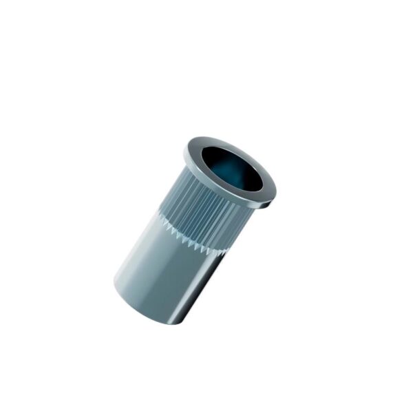 Flat-Head-Knurled-Blind-Hole-Riveted-Nut-white