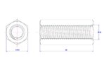 Hexagonal-Connector-Nut-M16X40
