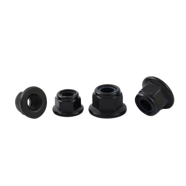 Hexagonal-Flanged-Nylon-Lock-Nut-Black-1