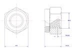 Hexagonal-Nylon-Lock-Nut-M2.5