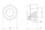 Hexagonal-Nylon-Lock-Nut-M3