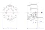 Hexagonal-Nylon-Lock-Nut-M4