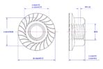 Hexagonal-flange-nut-Toothed-M10