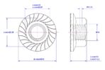 Hexagonal-flange-nut-Toothed-M14